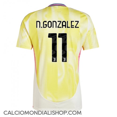 Maglie da calcio Juventus Nicolas Gonzalez #11 Seconda Maglia 2024-25 Manica Corta